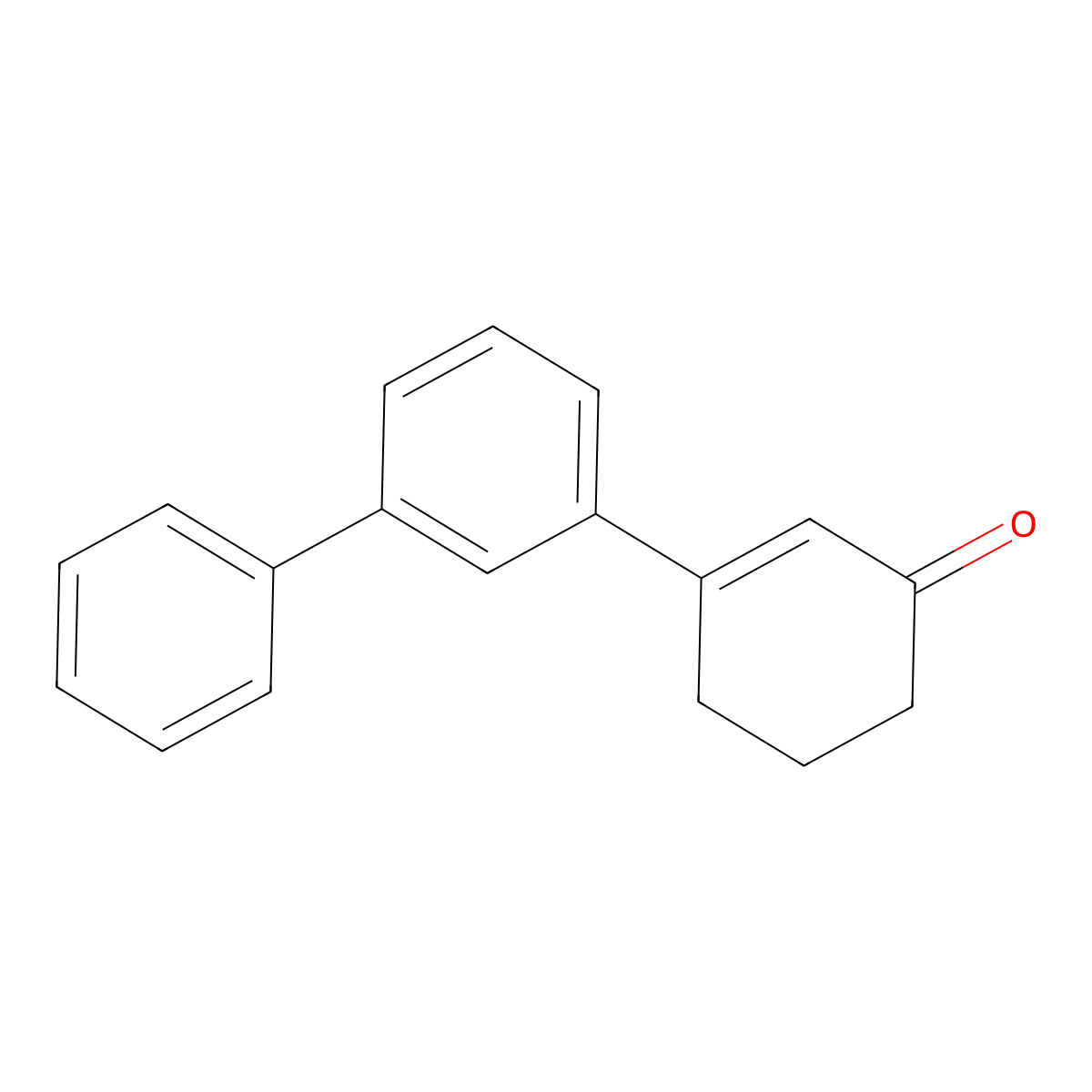 3-(Biphenyl-3-yl)cyclohex-2-en-1-one molecular structure, CAS 6301-52-6