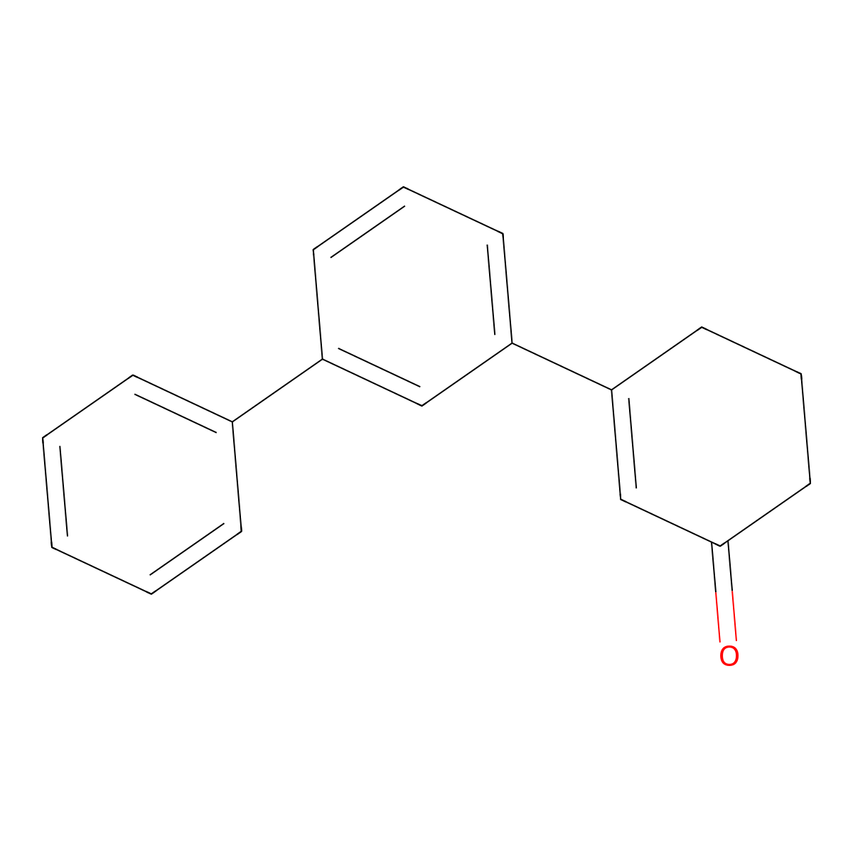 3-(Biphenyl-3-yl)cyclohex-2-en-1-one molecular structure, CAS 6301-52-6