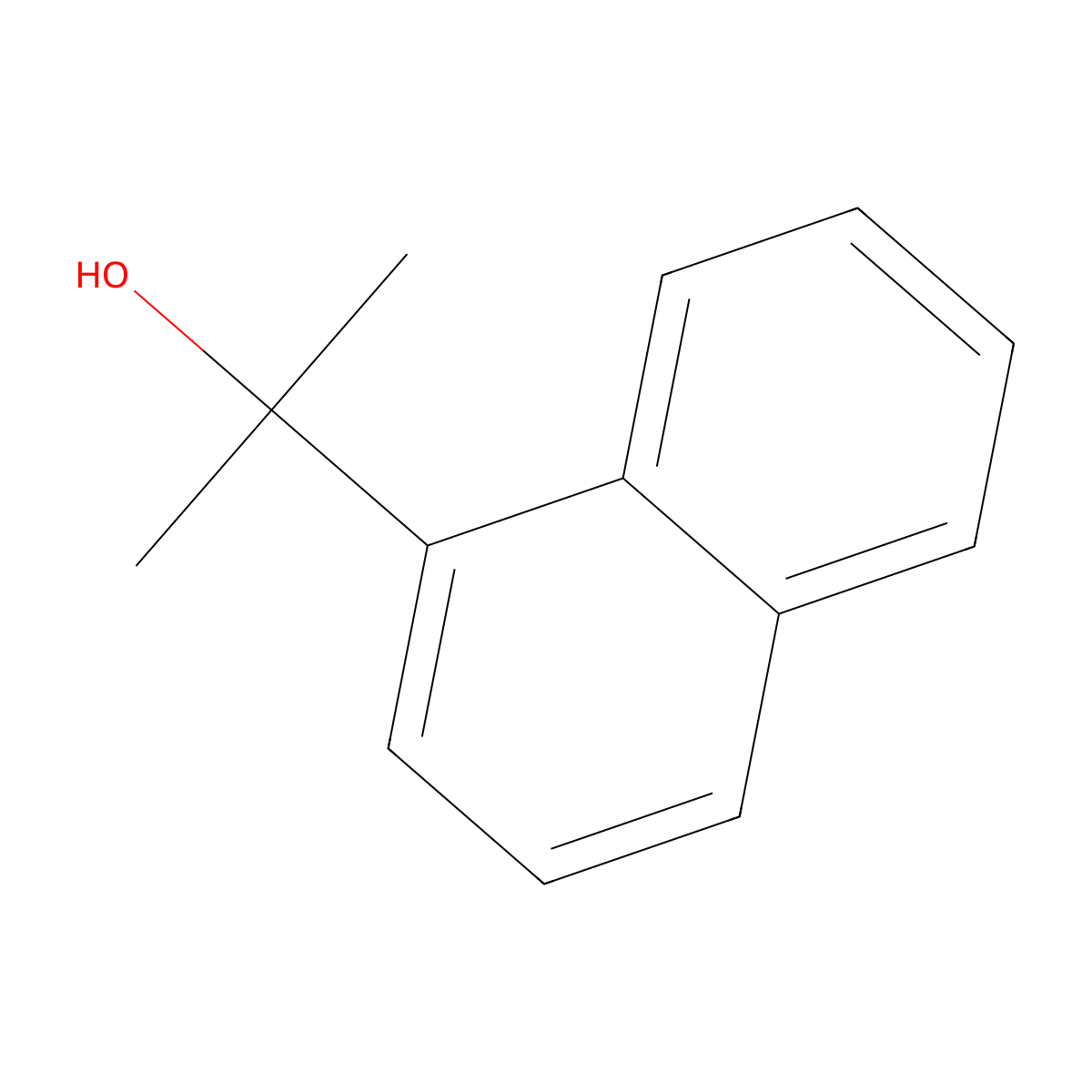 2-Naphthalen-1-ylpropan-2-ol molecular structure, CAS 6301-54-8