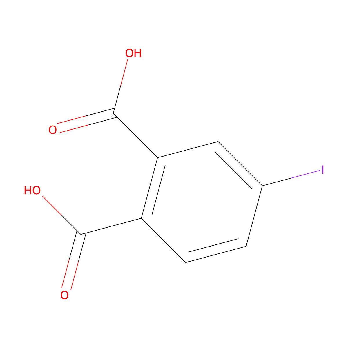 4-Iodophthalic acid molecular structure, CAS 6301-60-6