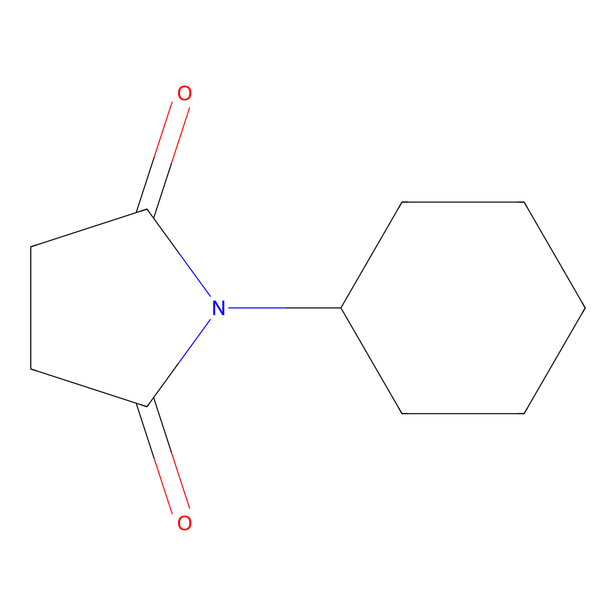 N-Cyclohexylsuccinimide molecular structure, CAS 6301-71-9