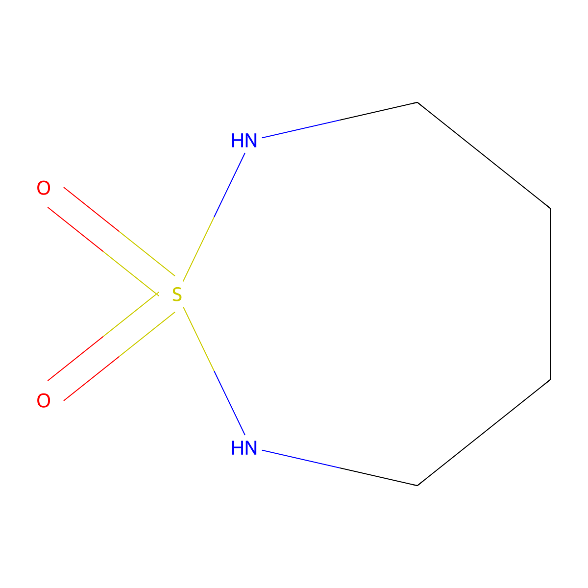 1lambda~6~,2,7-Thiadiazepane-1,1-dione molecular structure, CAS 63010-19-5