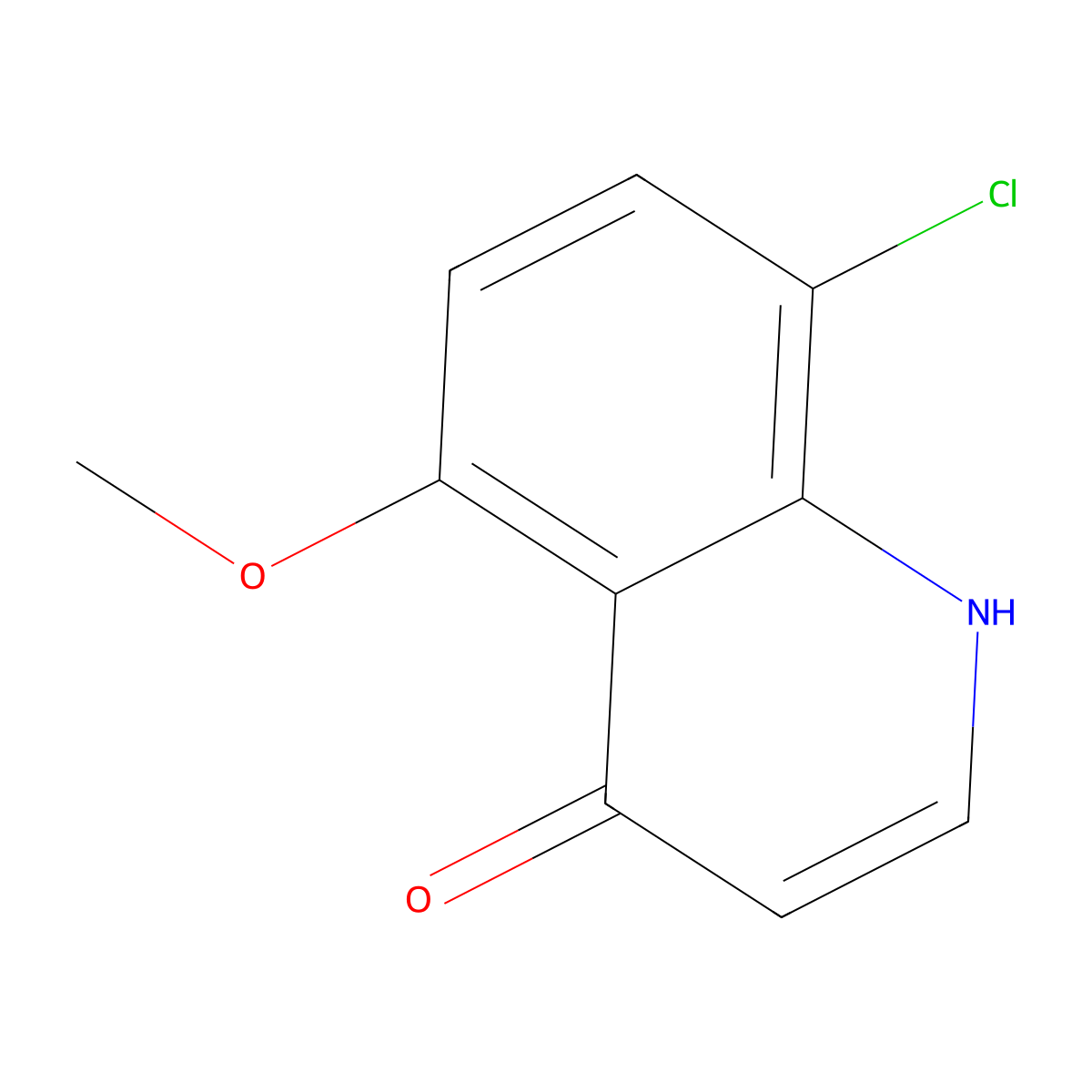 8-Chloro-5-methoxyquinolin-4(1H)-one molecular structure, CAS 63010-43-5