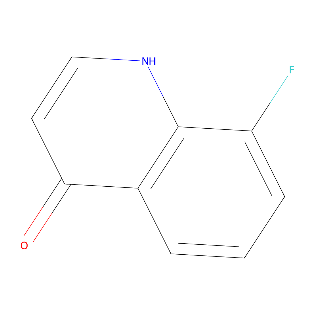 8-Fluoroquinolin-4-ol molecular structure, CAS 63010-71-9
