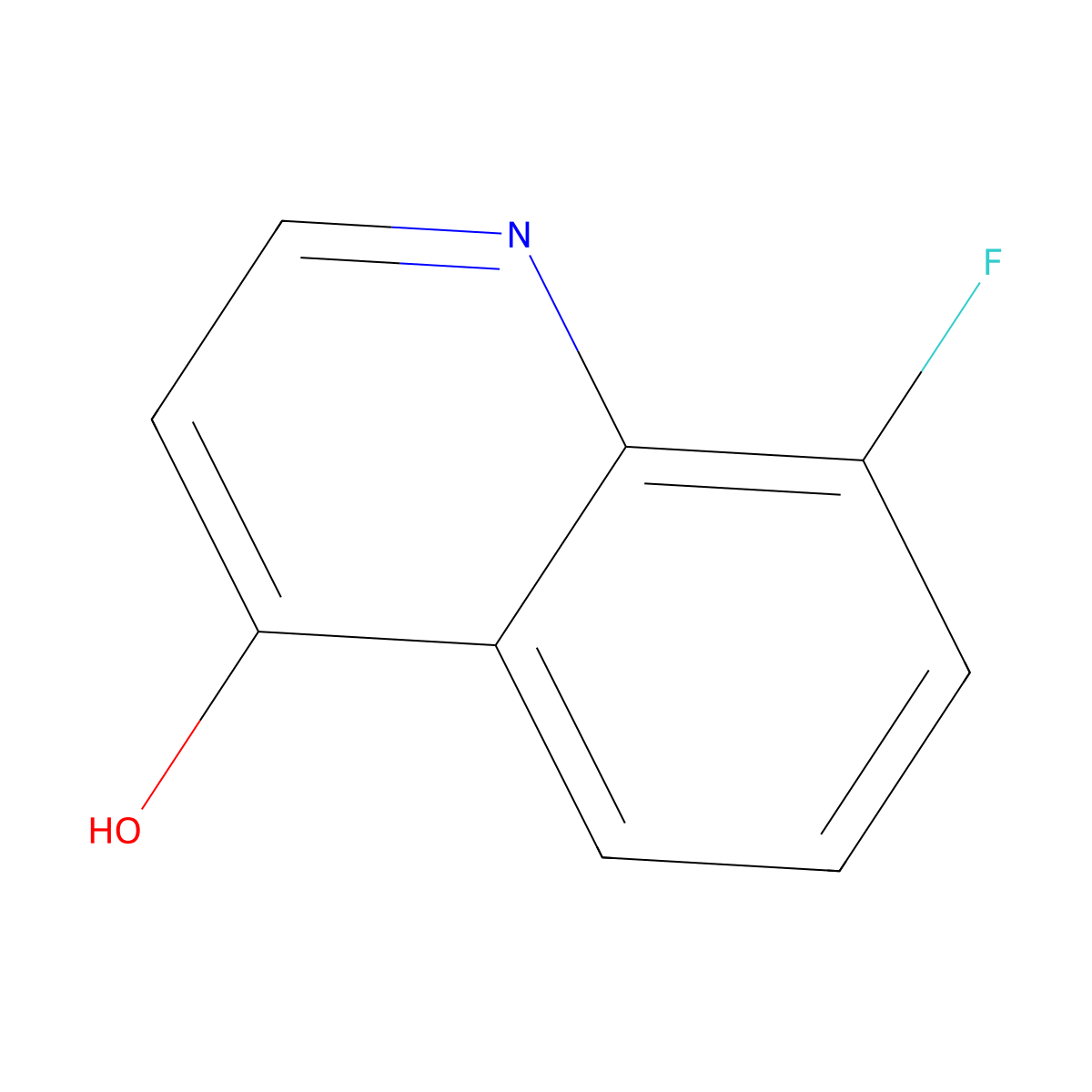 8-Fluoroquinolin-4-ol molecular structure, CAS 63010-71-9