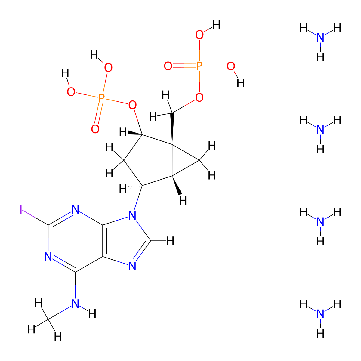 MRS 2500 tetraammonium salt molecular structure, CAS 630103-23-0