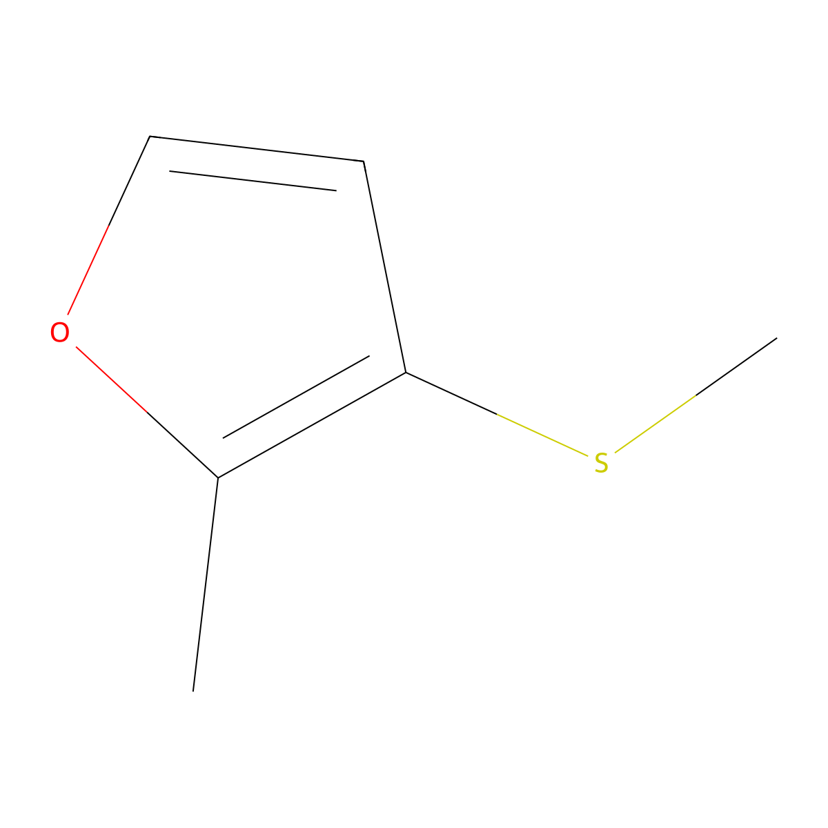 2-Methyl-3-(methylthio)furan molecular structure, CAS 63012-97-5