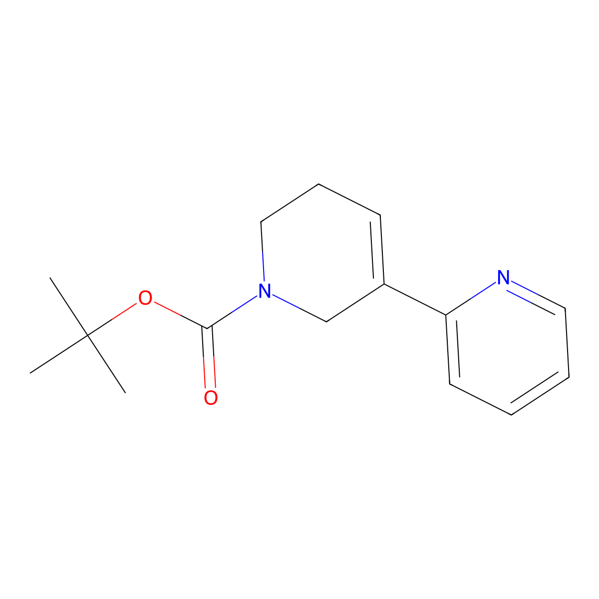 tert-Butyl 5',6'-dihydro[2,3'-bipyridine]-1'(2'H)-carboxylate molecular structure, CAS 630121-78-7