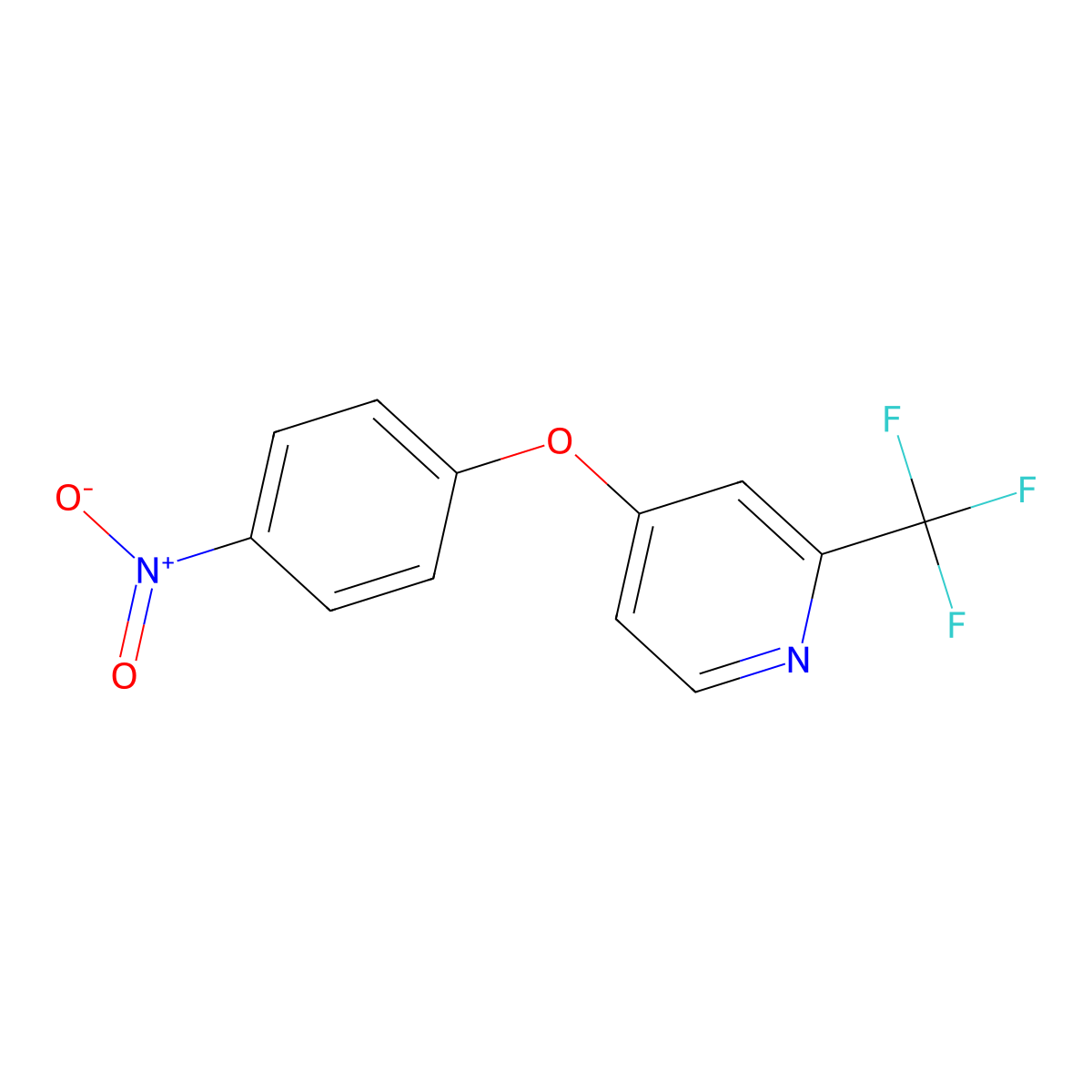 4-(4-Nitro-phenoxy)-2-trifluoromethyl-pyridine molecular structure, CAS 630125-72-3