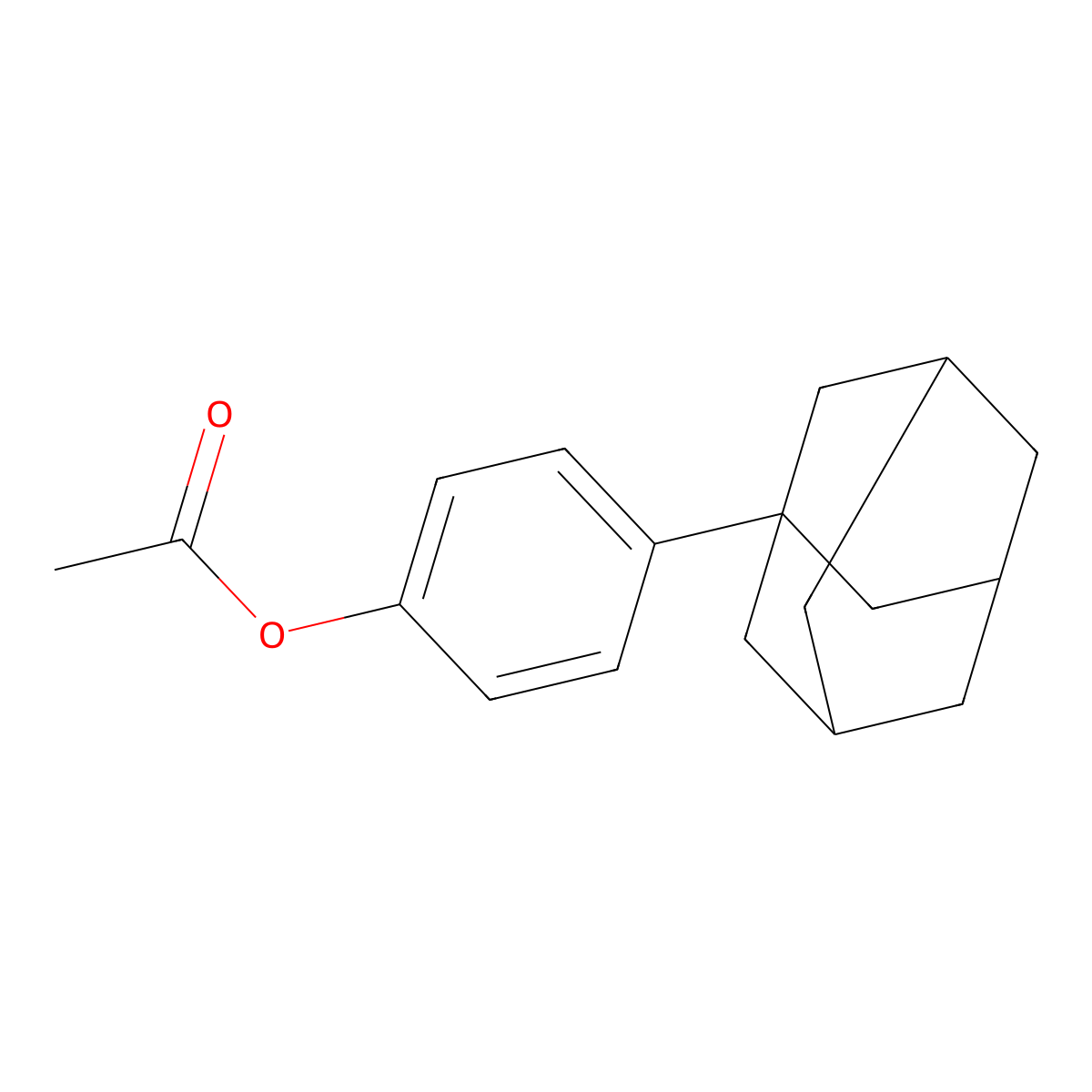 4-(1-Adamantyl)phenyl acetate molecular structure, CAS 63013-56-9