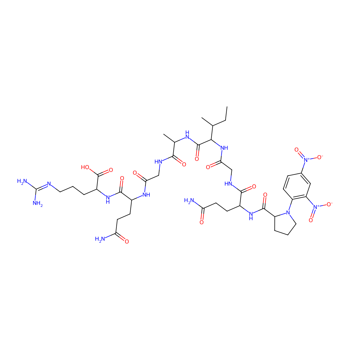 Dnp-peptide molecular structure, CAS 63014-08-4