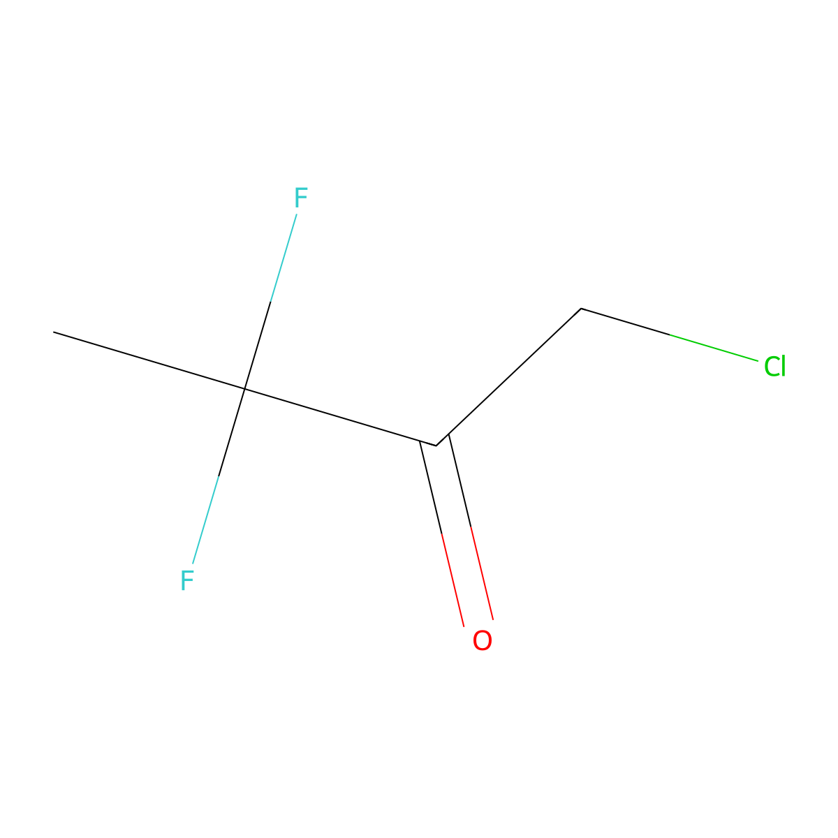 1-Chloro-3,3-difluorobutan-2-one molecular structure, CAS 63017-17-4