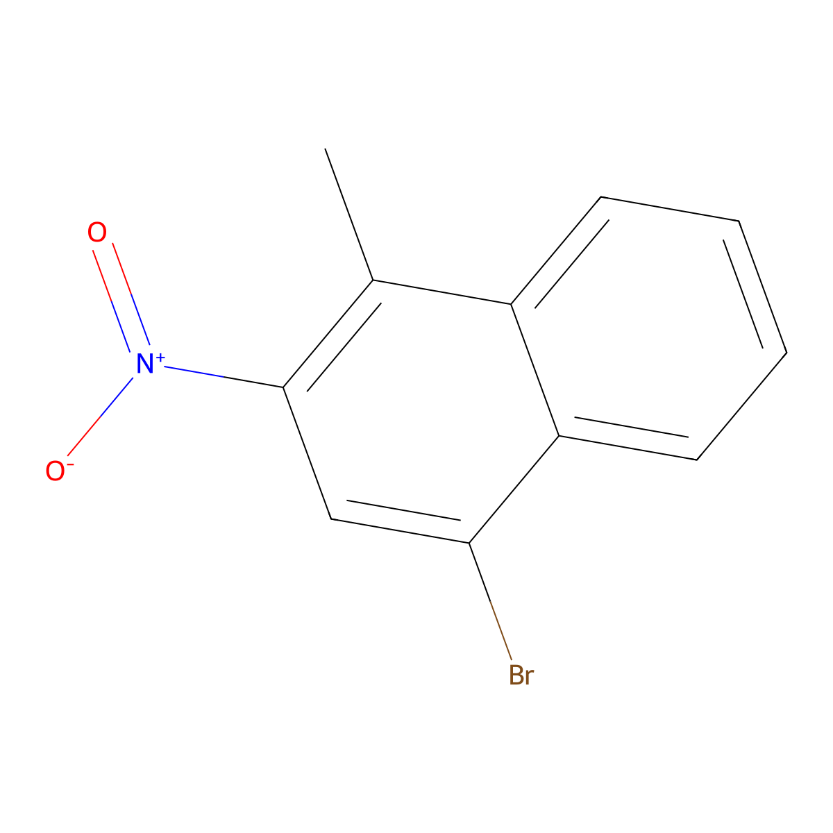 4-Bromo-1-methyl-2-nitronaphthalene molecular structure, CAS 63017-86-7