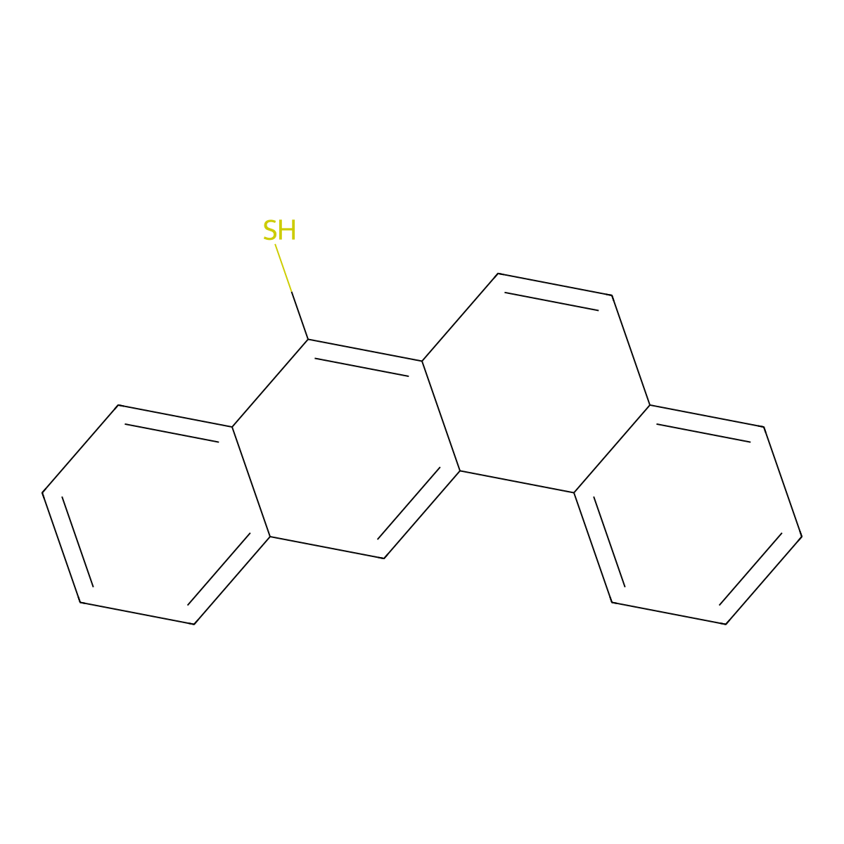 BENZ(a)ANTHRACENE-7-THIOL molecular structure, CAS 63018-57-5