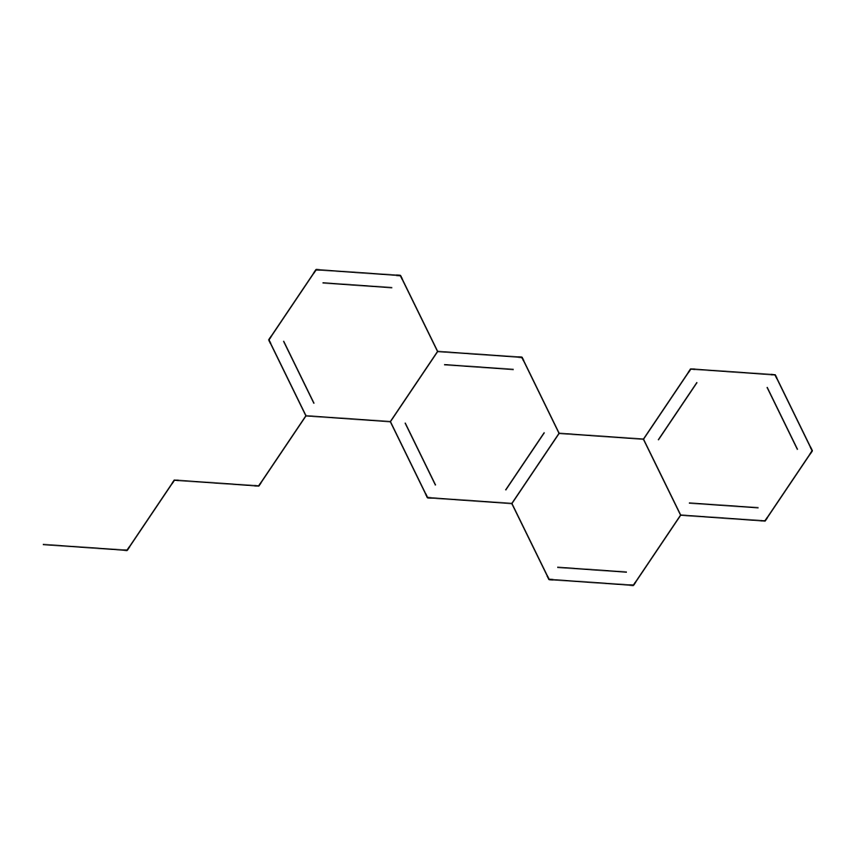 BENZ(a)ANTHRACENE, 8-BUTYL- molecular structure, CAS 63018-64-4