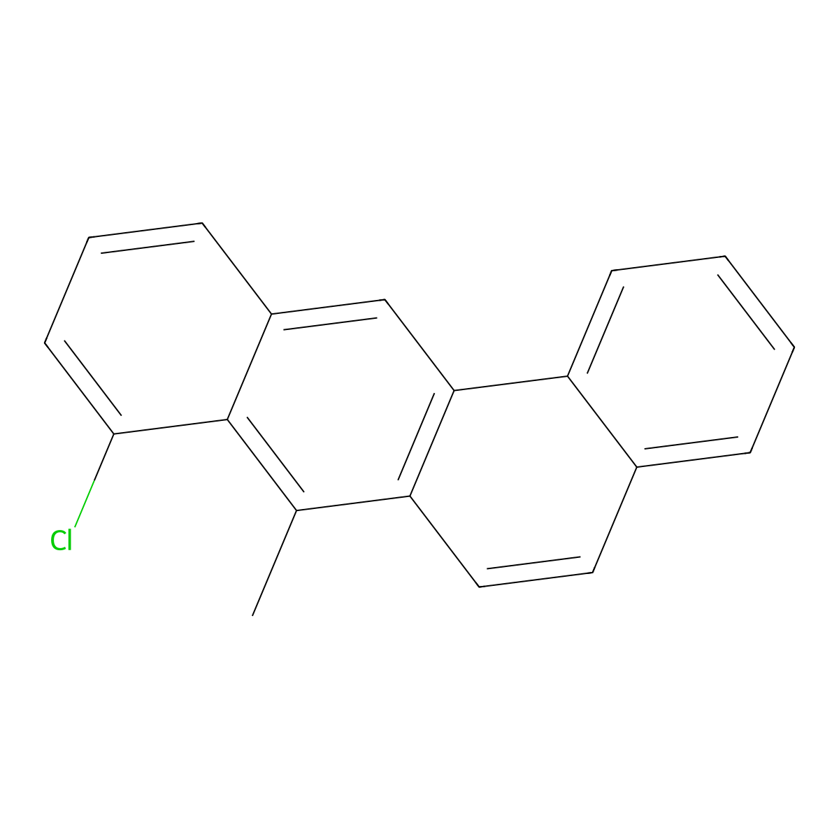BENZ(a)ANTHRACENE, 8-CHLORO-7-METHYL- molecular structure, CAS 63018-67-7