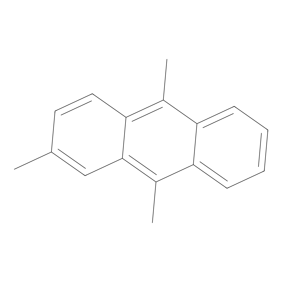 2,9,10-Trimethylanthracene molecular structure, CAS 63018-94-0