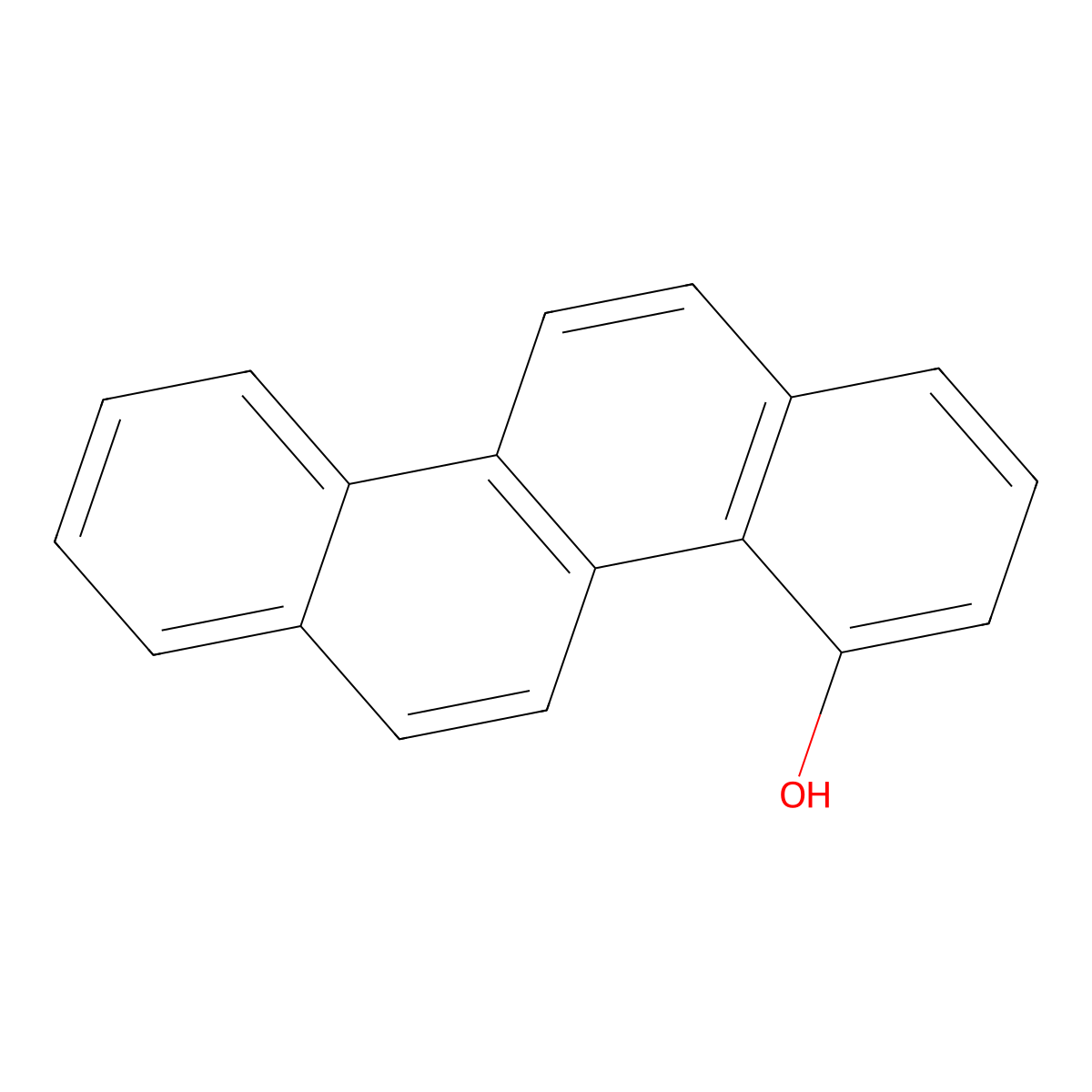 4-Hydroxychrysene molecular structure, CAS 63019-40-9