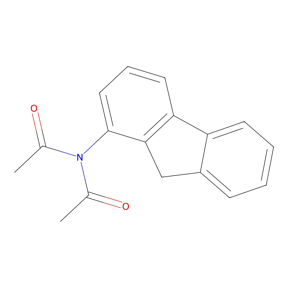 N-1-Diacetamidofluorene molecular structure, CAS 63019-65-8