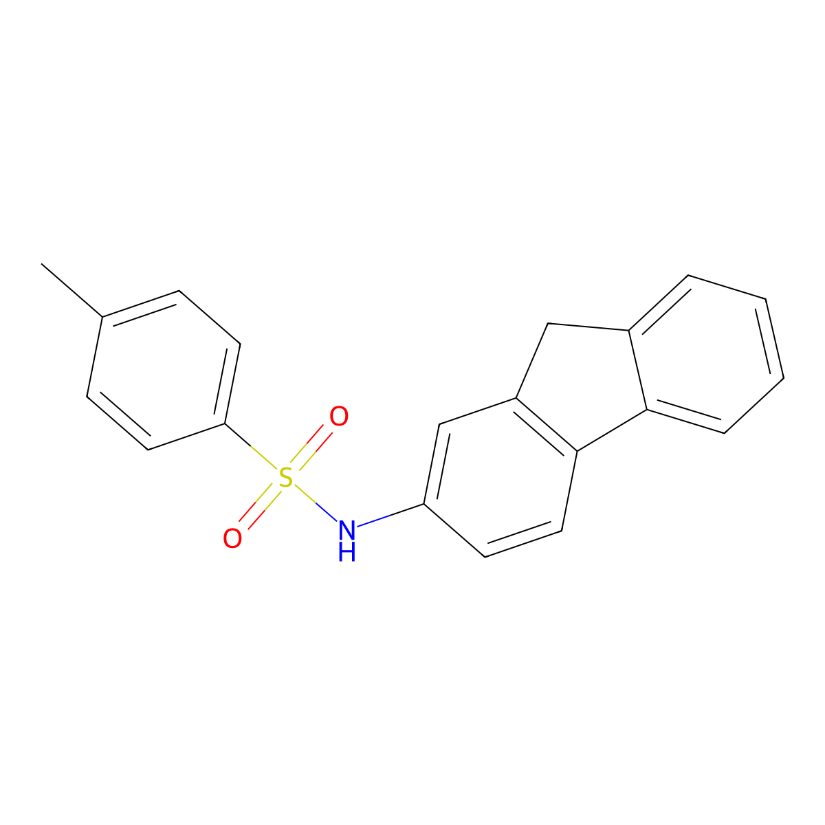 N-(P-Tosyl)-2-fluorenamine molecular structure, CAS 63019-66-9