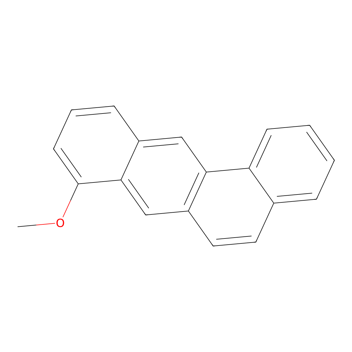 BENZ(a)ANTHRACENE, 8-METHOXY- molecular structure, CAS 63019-69-2