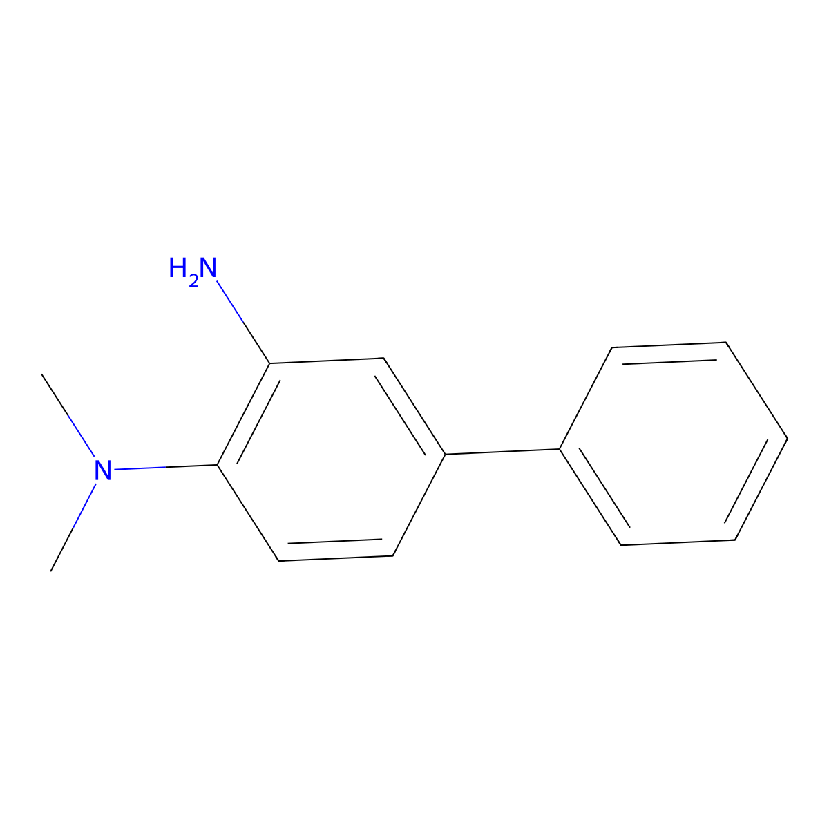 N-(3-amino[1,1'-biphenyl]-4-yl)-N,N-dimethylamine molecular structure, CAS 63019-89-6