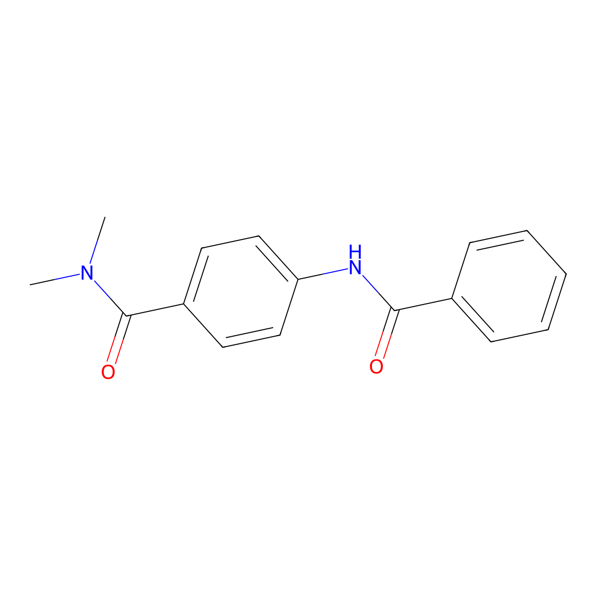 4-benzamido-N,N-dimethylbenzamide molecular structure, CAS 63019-91-0