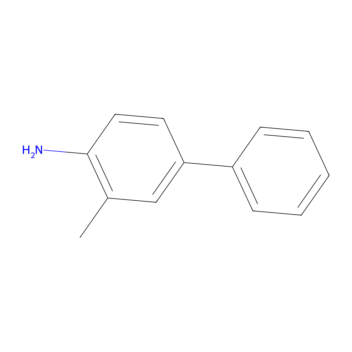 4-Amino-3-methylbiphenyl molecular structure, CAS 63019-98-7