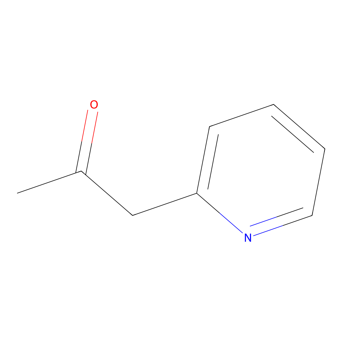 1-(Pyridin-2-yl)propan-2-one molecular structure, CAS 6302-02-9
