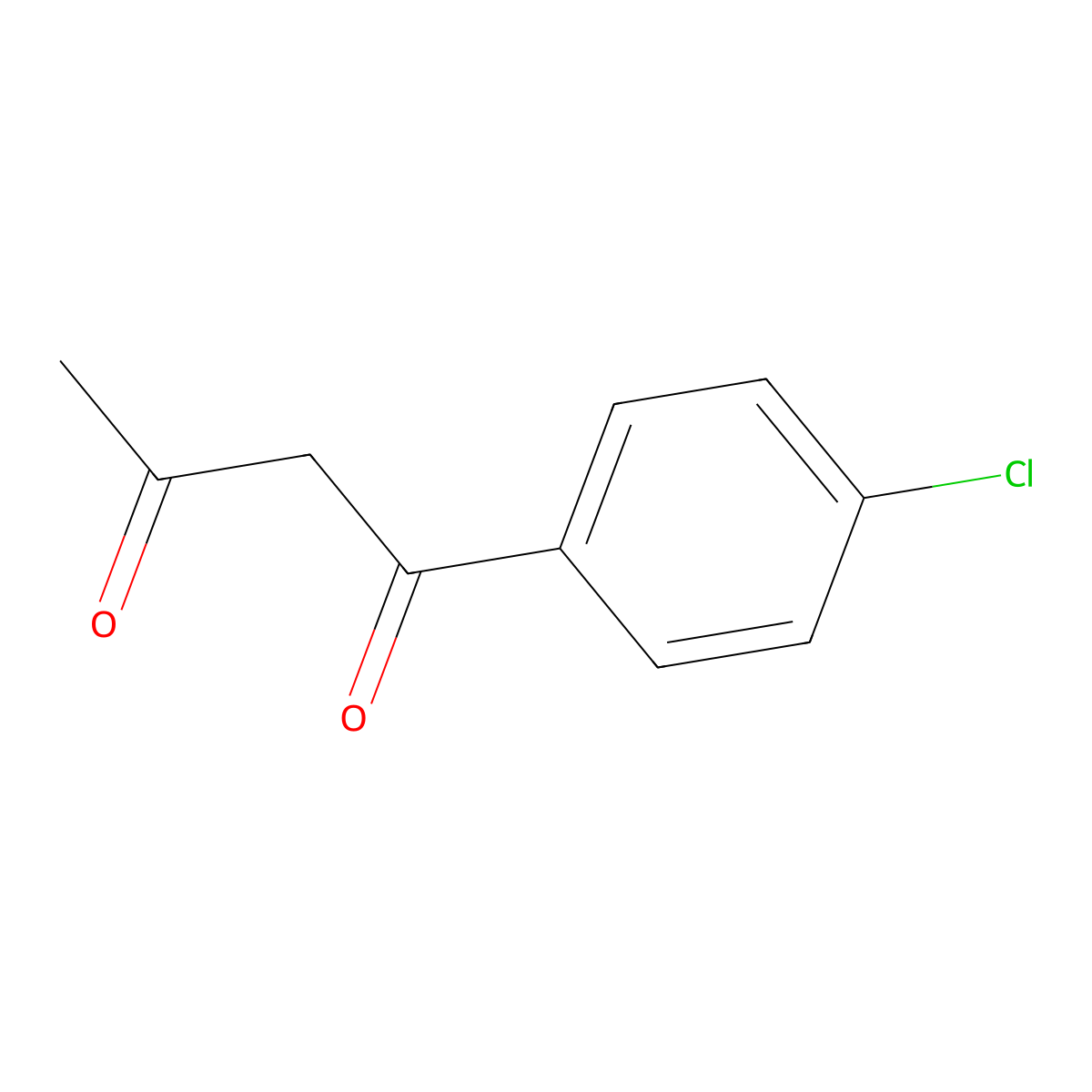 1-(4-Chlorophenyl)butane-1,3-dione molecular structure, CAS 6302-55-2