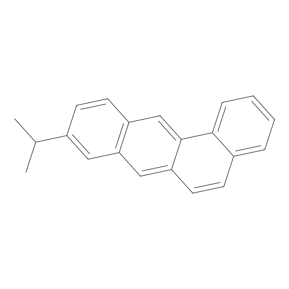 BENZ(a)ANTHRACENE, 9-ISOPROPYL- molecular structure, CAS 63020-48-4