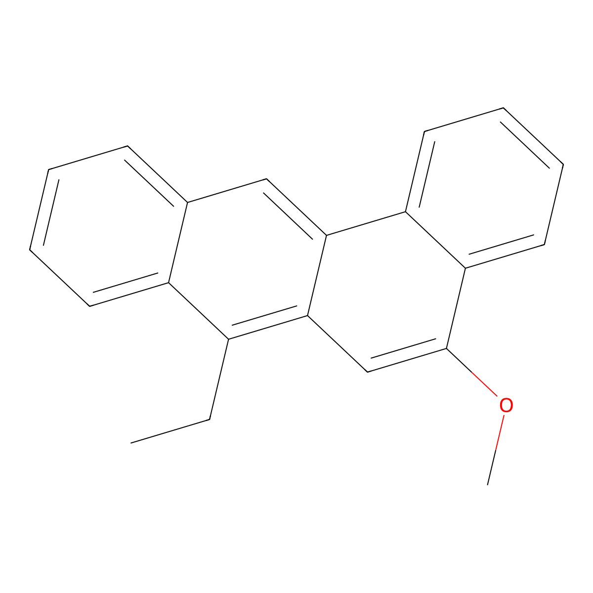 7-Ethyl-5-methoxybenz(a)anthracene molecular structure, CAS 63020-60-0