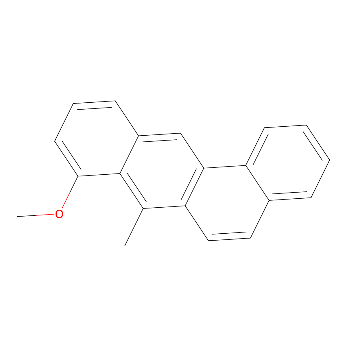 BENZ(a)ANTHRACENE, 8-METHOXY-7-METHYL- molecular structure, CAS 63020-61-1
