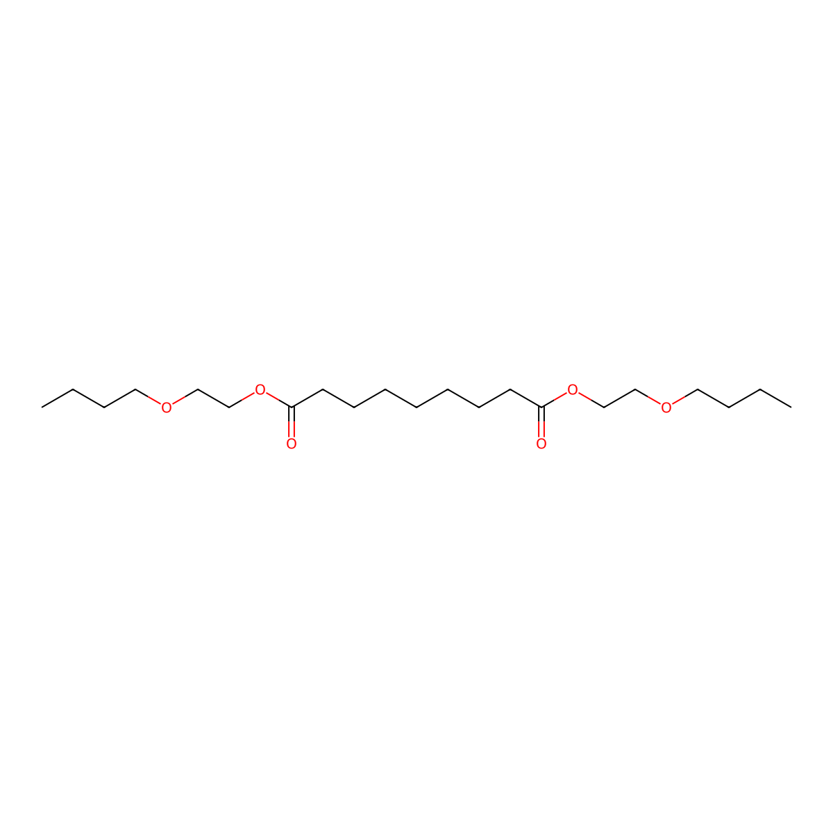 Bis(2-butoxyethyl) azelate molecular structure, CAS 63021-23-8