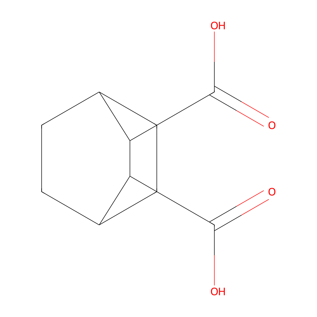 Bicyclo[2.2.2]octane-2,3-dicarboxylic acid molecular structure, CAS 6303-66-8