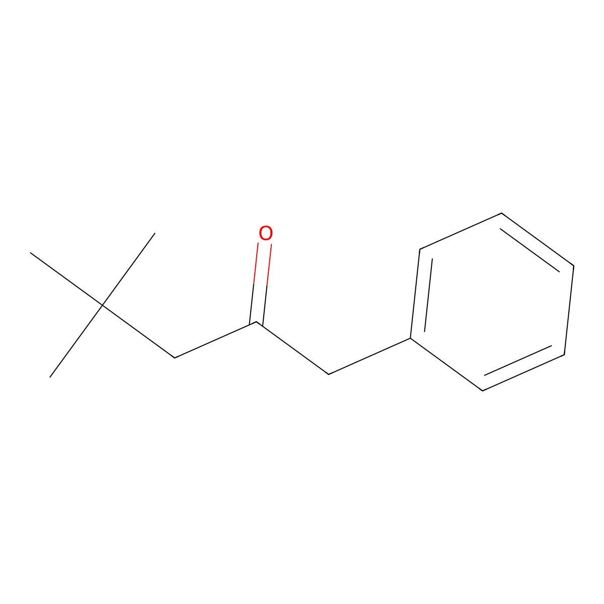4,4-Dimethyl-1-phenylpentan-2-one molecular structure, CAS 6303-84-0
