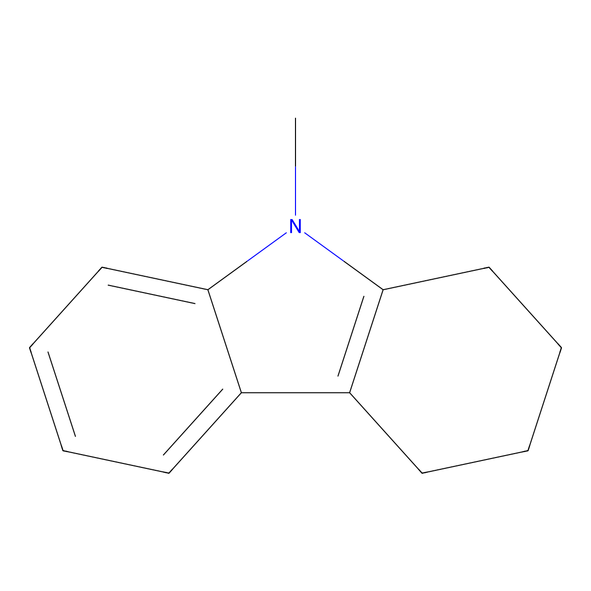 1,2,3,4-Tetrahydro-N-methylcarbazole molecular structure, CAS 6303-88-4