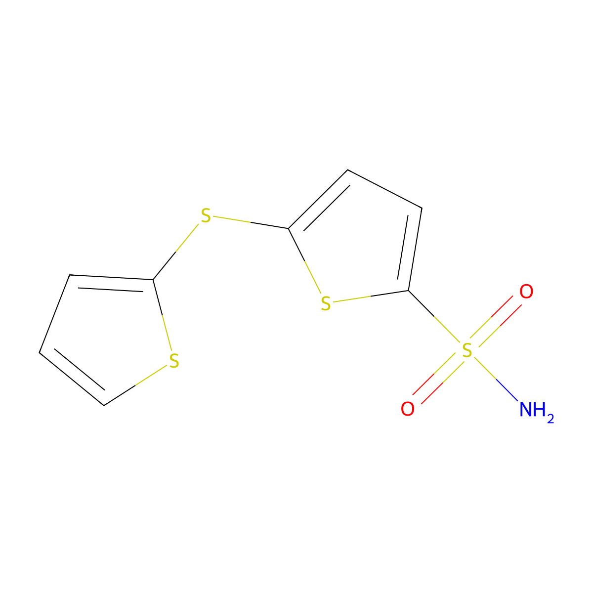 5-(2-Thienylthio)thiophene-2-sulfonamide molecular structure, CAS 63033-64-7