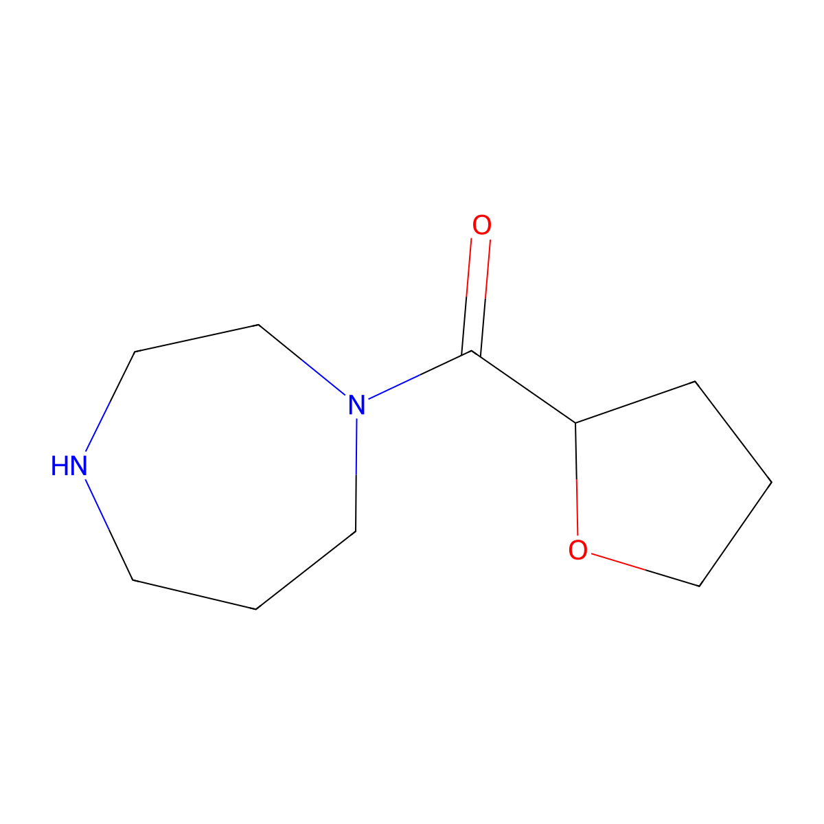 1-(Tetrahydrofuran-2-ylcarbonyl)-1,4-diazepane molecular structure, CAS 63035-27-8