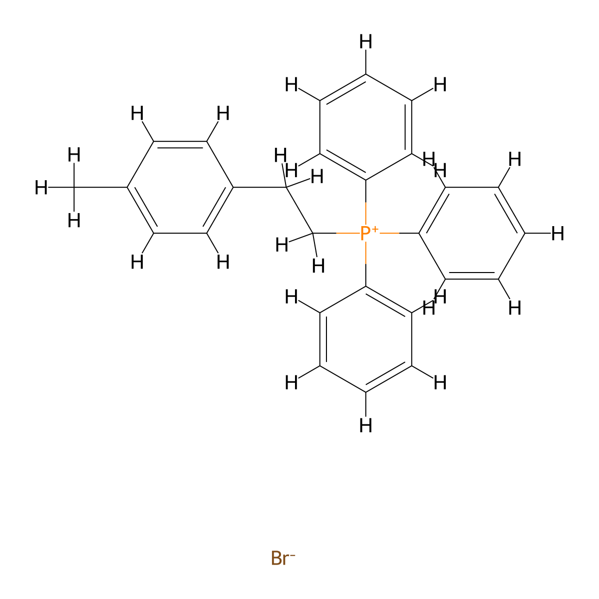 (2-(P-Tolyl)ethyl)triphenylphosphonium bromide molecular structure, CAS 63035-49-4