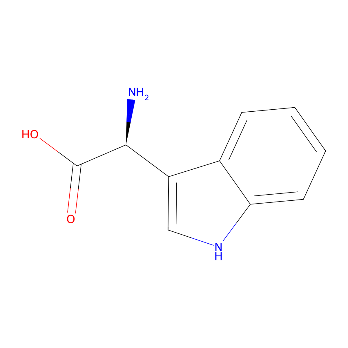 (S)-Amino-(1H-indol-3-YL)-acetic acid molecular structure, CAS 630392-83-5