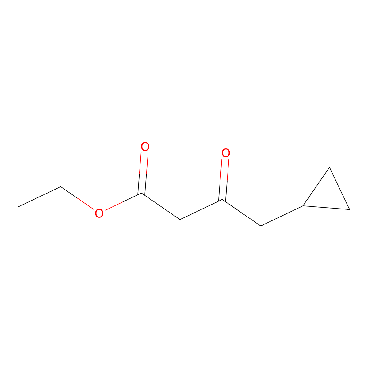 Ethyl 4-cyclopropyl-3-oxobutanoate molecular structure, CAS 630399-84-7