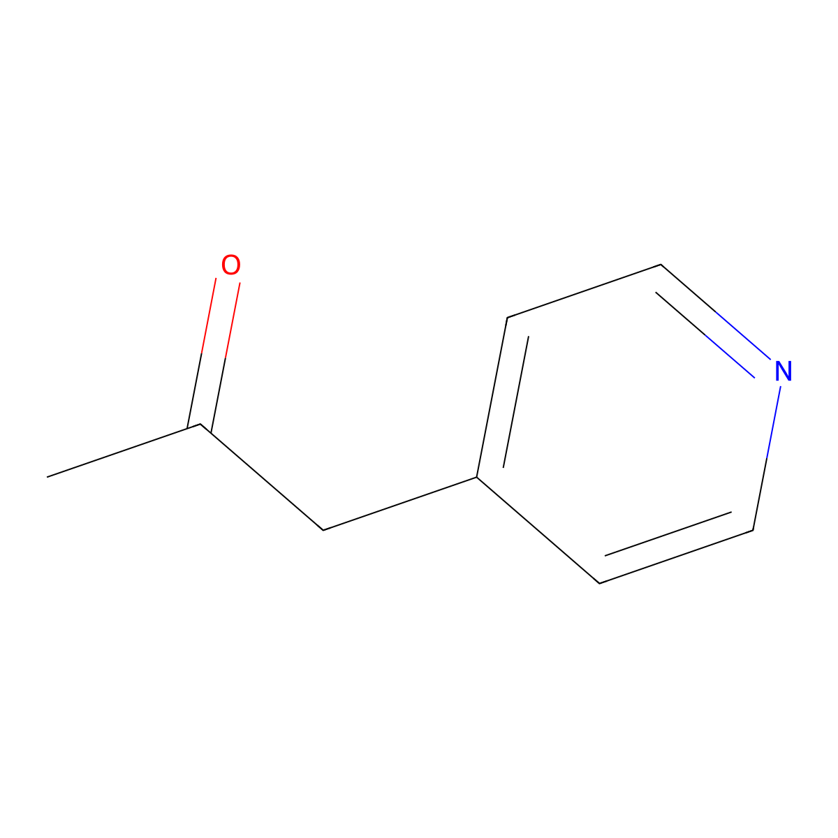 4-Pyridinylacetone molecular structure, CAS 6304-16-1