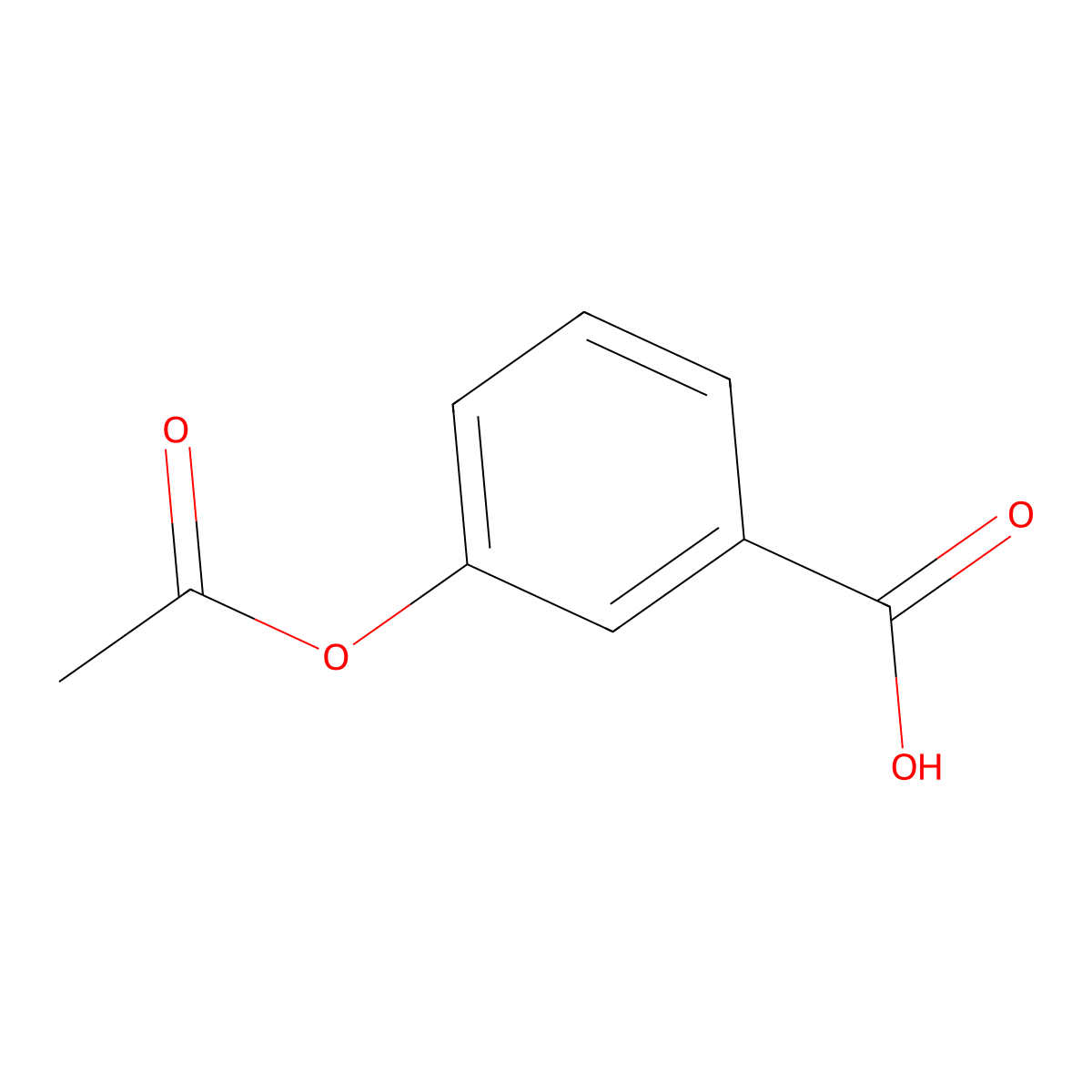 3-Acetoxybenzoic acid molecular structure, CAS 6304-89-8