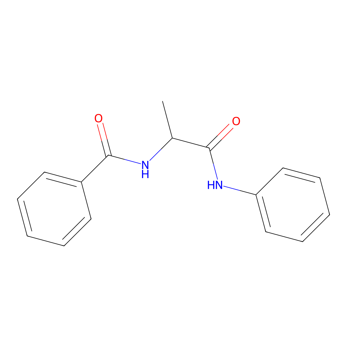 n-(1-Oxo-1-(phenylamino)propan-2-yl)benzamide molecular structure, CAS 6304-98-9