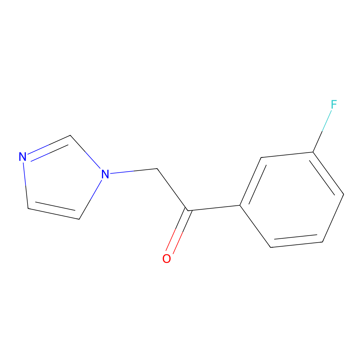 1-(3-fluorophenyl)-2-(1H-imidazol-1-yl)ethan-1-one molecular structure, CAS 630403-99-5