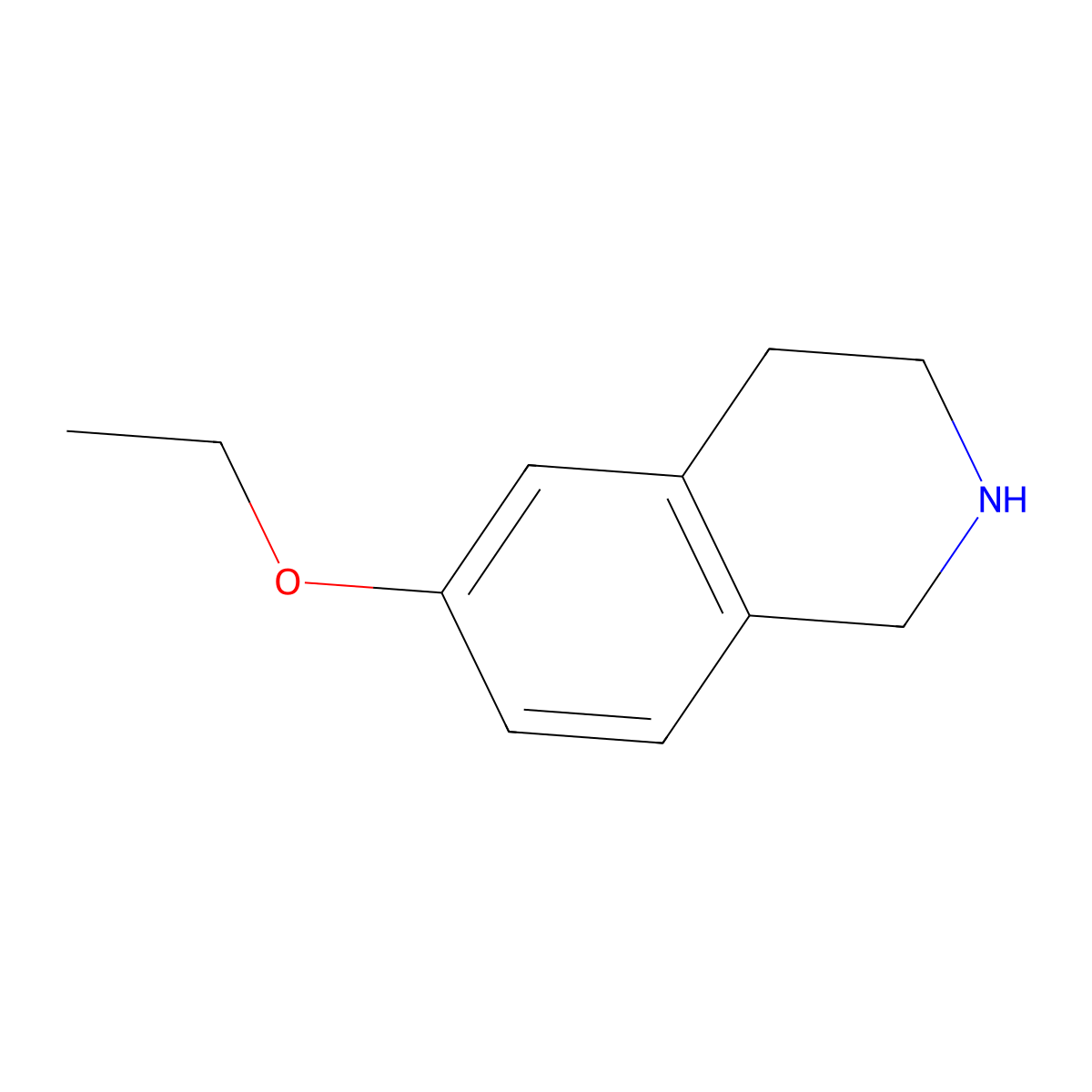 6-Ethoxy-1,2,3,4-tetrahydroisoquinoline molecular structure, CAS 630407-52-2