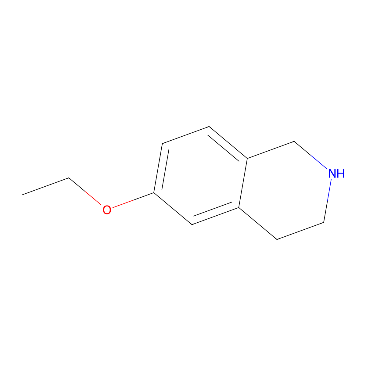 6-Ethoxy-1,2,3,4-tetrahydroisoquinoline molecular structure, CAS 630407-52-2