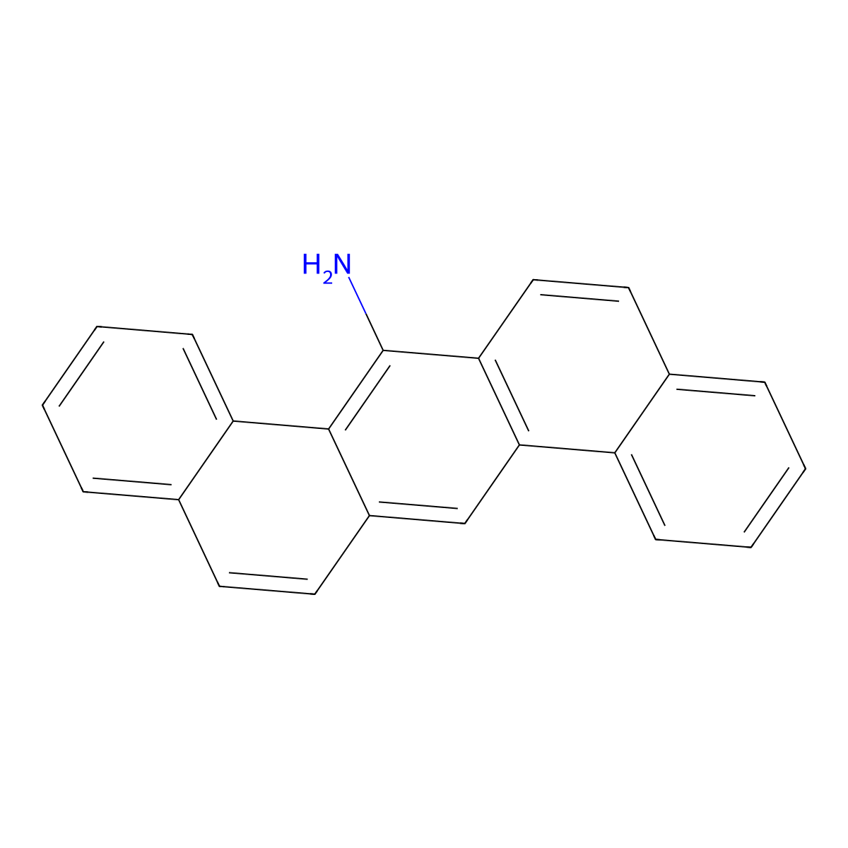 DIBENZ(a,h)ANTHRACENE, 7-AMINO- molecular structure, CAS 63041-30-5