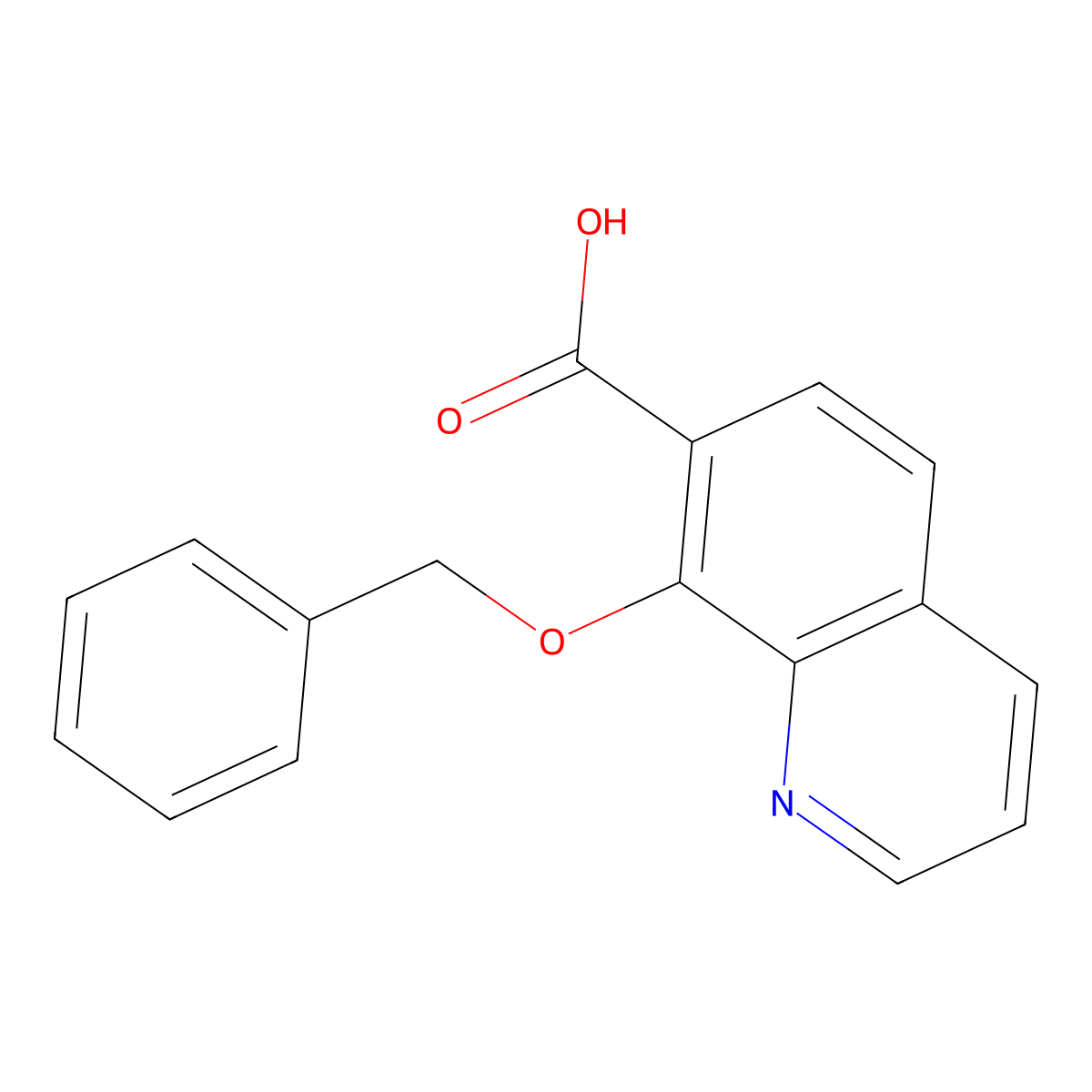 8-(Benzyloxy)quinoline-7-carboxylic acid molecular structure, CAS 630414-70-9
